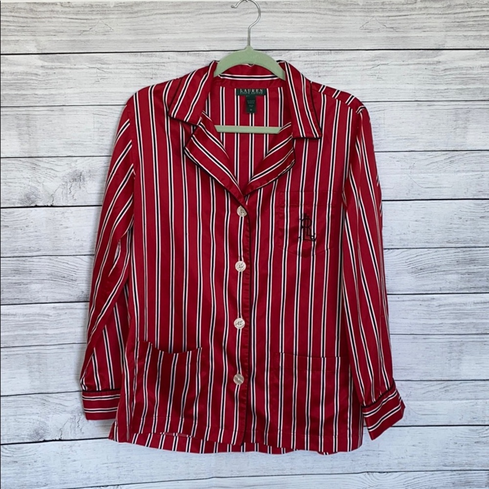 RALPH LAUREN | Silk Stripe Button Down